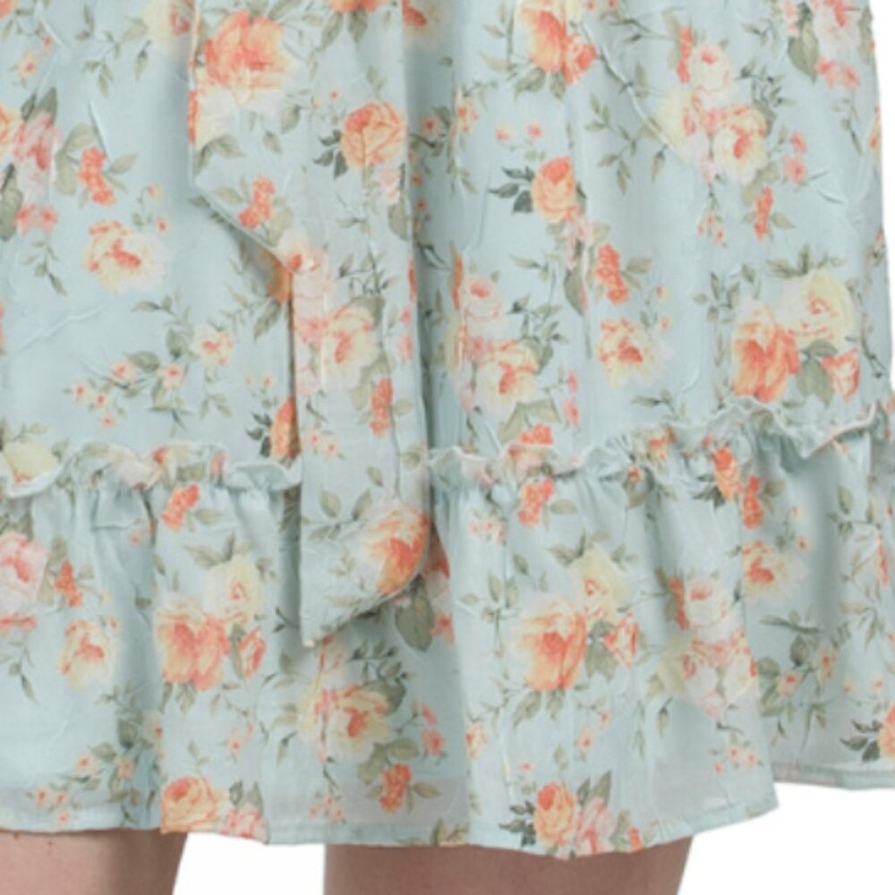 JOIE Chiffon Ruffle Tiered Mini Dress - Picture 6 of 6